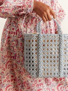 NWT  Bembien Small Jolene Olive Woven
Tote Bag